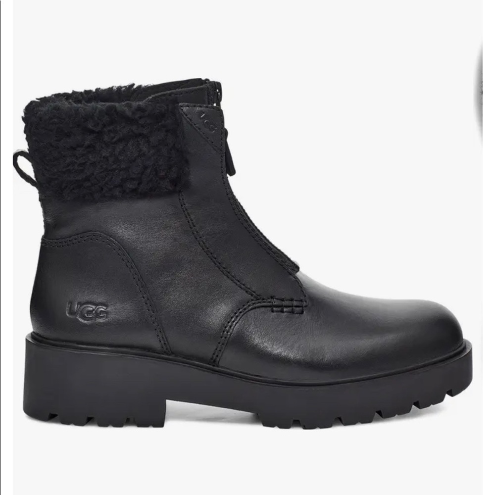 NWT UGG black leather boots